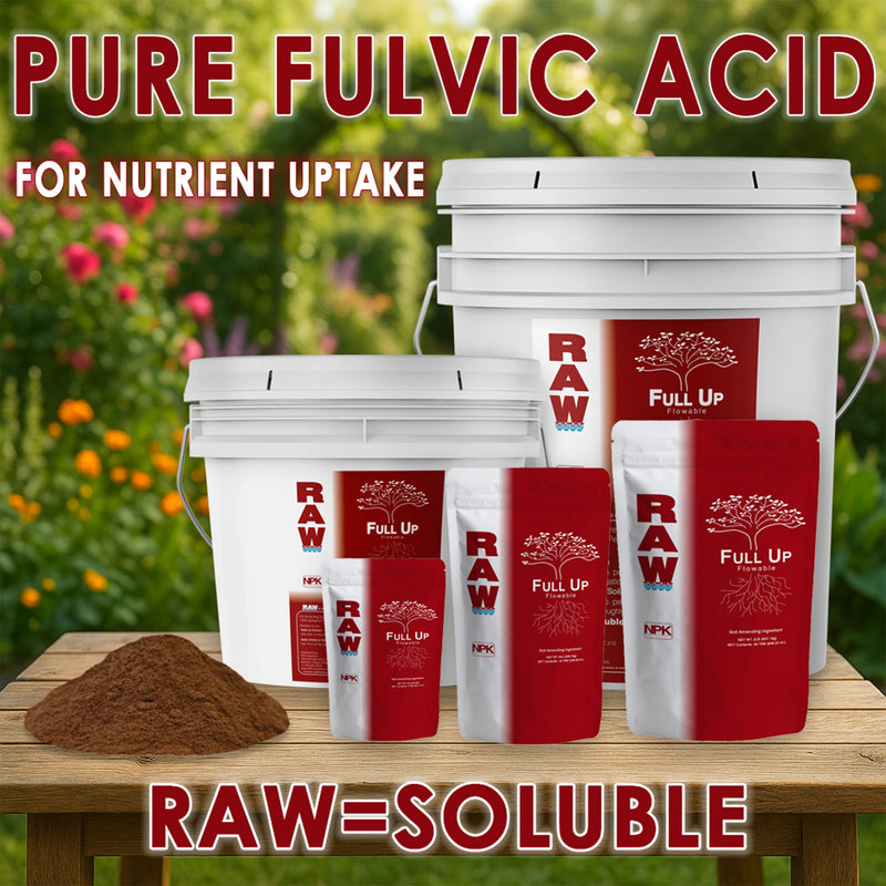 RAW Full Up | Fulvic Acid Biostimulant | 100% Water-Soluble Humates